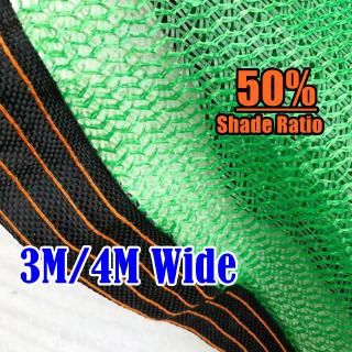 3M/4M Wide Garden Shade Mesh 50% Shading Ratio Anti UV Succulent Sunshade Orchid Protection Cover