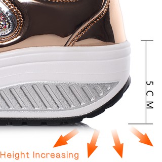 2021♕Height Increasing 6CM Running Shoes Women Sneakers Female Outdoor Sport Shoes Athletic High Hee (1)