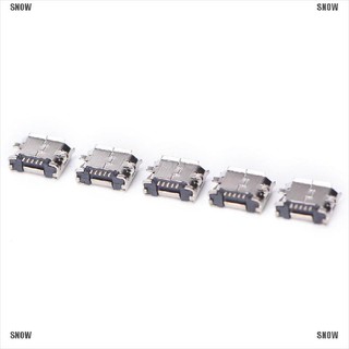 {Snow&PH}10pcs Micro USB 5pin B type Female Connector For Connector 5 pin Charging Socket Hot sale