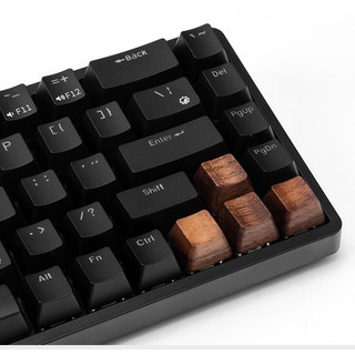 Mechanical Keyboard Keycaps Black Walnut Solid Wood Key Caps (6)