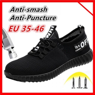 Summer Safety Shoes Breathable Steeltoe Shoes Casual Sports#China Spot# 0LIc