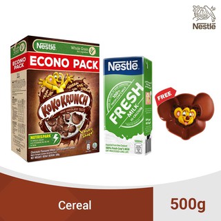 KOKO KRUNCH Breakfast Cereal 500g with Fresh Milk 1L with FREE Bowl