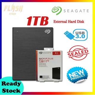 Seagate Backup Plus Slim 1TB NEW USB 3.0 Portable External Hard Drive