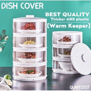 XIAODAR # 5 Layer Warm Keeper Food cover Transparent Stackable Dish Cover Insulation food cover