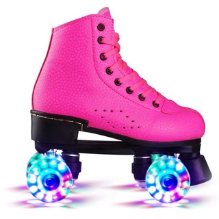 Double Row the Skating Shoes Adult Four-Wheel Roller Skates Children Beginner Skating Rink Dedicated
