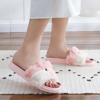 Cute Pink Pig Non-Slip Slippers (8)