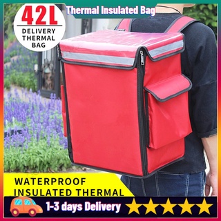 42L Food Delivery Bag Thermal Bag Delivery Backpack insulated Bag Motocycle Insulated Bag Delivery