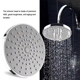 【READY STOCK】Round High Pressure Rainfall Shower Head Chrome Plated Top Sprayer Bathroom Accessories