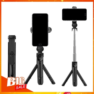 【Ready Stock】Mobile Phone Bluetooth Selfie Stick with Tripod Integrated Multifunctional Stand (1)