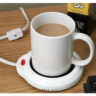 (ELLA SHOP) Orange Electric Coffee Mug Warmer for Office/Home Use