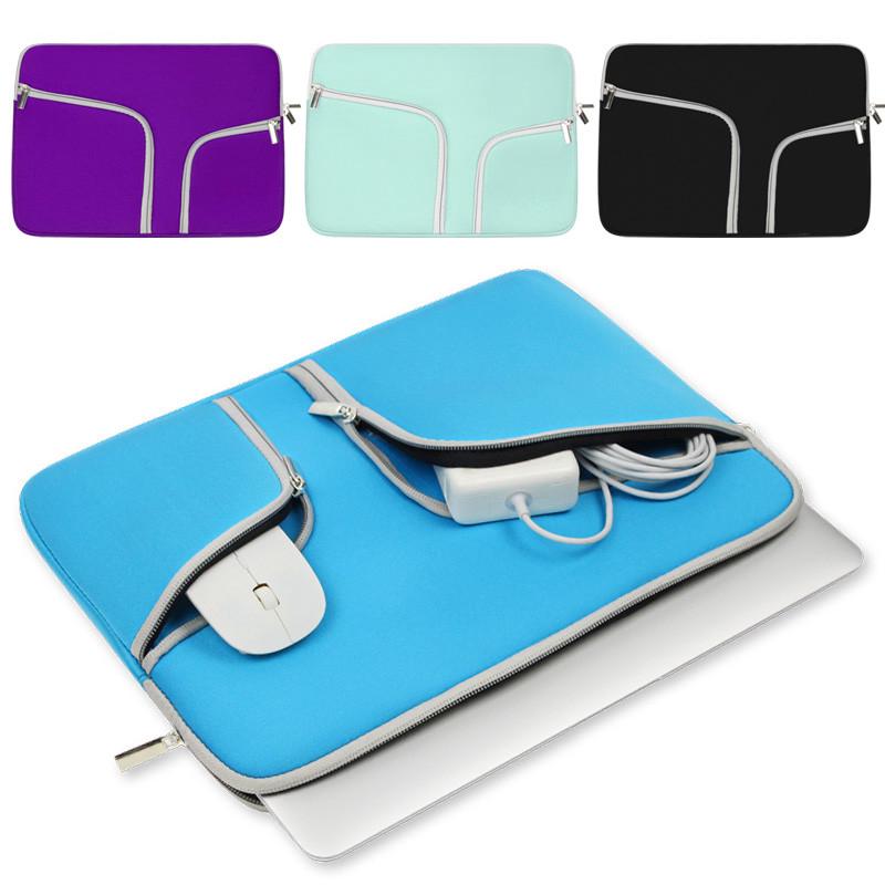 Macbook Pro Air Retina Notebook Sleeve bag 11 12 13 15 inch Cover Multifunction Double Pocket Zipper (1)