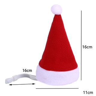 Pet Christmas Dog Hat Holiday Cat Hat for Dog Christmas Festival Headwear Dress up (2)