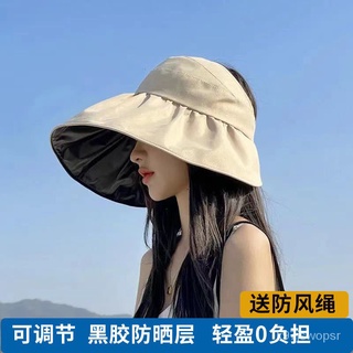 Hat Female Sun Protection Sun Hat Summer Big Brim UV Protection New Style Fisherman Hat Foldable Vin