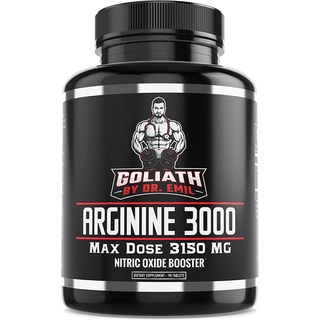Dr. Emil Arginine 3000 Nitric Oxide Booster Supplement, 3150 mg, 90 Tablets