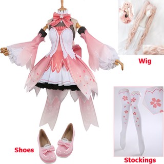 Miku Vocaloid V Miku Cosplay Costume Sakura Miku Dress Halloween Carnival Party Costumes for women (1)