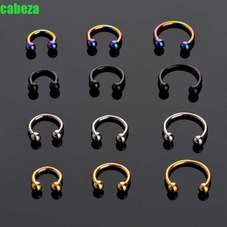 CABEZA Punk Body Piercing Tragus Jewelry Lip Rings 1 Pcs Stud Earrings Fashion Helix Septum For Women Nose Rings/Multicolor