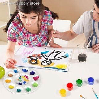 ✳☈¤1/5/10Pcs Paint Palette Tray Round Plastic Mixing Palette DIY Craft Kids Art Supplies (1)