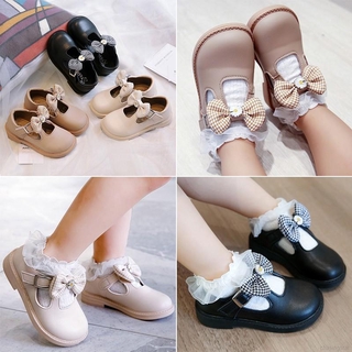 ♥Chasingstar♥Girls Autumn Fashion Bow Soft Soles Non-slip Princess Shoes Single Shoes