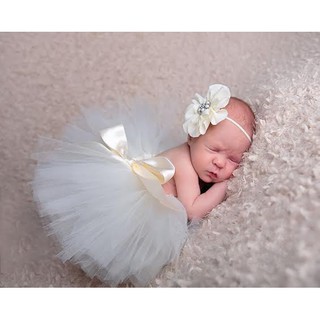 Cute Toddler Newborn Baby Girl Tutu Skirt & Headband Photo Prop Costume Outfit