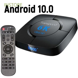 INSTORE 6K Set Top Box Dual WIFI WiFi Media Player Smart TV Box 2.4G 5G WiFi 3D Video TV Receivers Android 10.0 HD Video Equipments TV Box