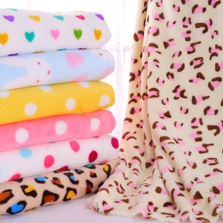 Flannel Fabric Double-Sided Coral Fleece Thickened Baby Plush Bed Sheet Blanket Pajamas Handma