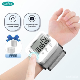 Safety . health[English Version]Cofoe Electronic Digital Blood Pressure Monitor Auotomatic Wrist BP