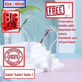 [COD] 60ml Spray Bottle with Keychain (Empty / Refillable Alcohol Bottle)