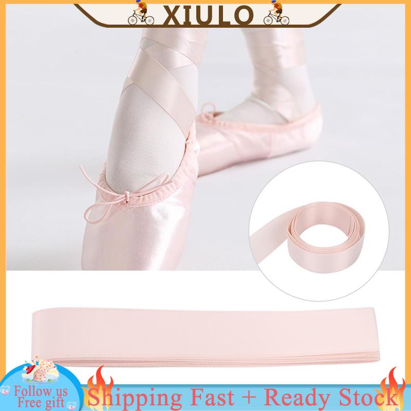 ❀XIULOLadies Professional Ballet Dance Ribbon Satin Roll Ballet Shoes Pointe Shoes Accessories