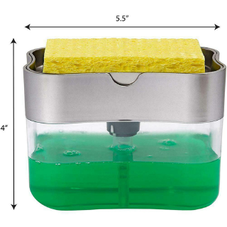 Kitchen Tray Sponge Soap Dispenser Manual Soap Dispenser (9)