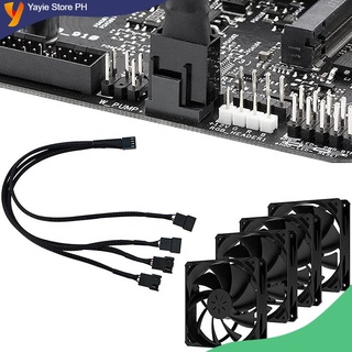 upHere 12V 4PIN splitter cable PWM Fan Power Extension 1 to 4 Converter for Computer Cooling fan