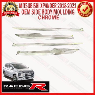 Mitsubishi Xpander 2018 - 2021 OEM Side Body Moulding or Side Body Cladding Chrome ( Car Accessorie