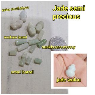 Jade semi precious spacers