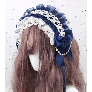 Lolita Girl White Maggie Hand-Made Sweet lolita Cute Princess Hair Band