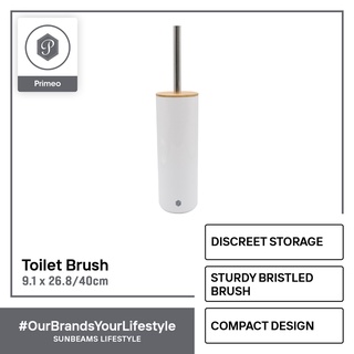 PRIMEO Bamboo Toilet Brush 9x9 x26.5cm Amazing Gift Idea For Any Occasion!