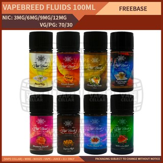 Vapebreed Fluids 100ML (3MG, 6MG, 9MG, 12MG) | Vape Juice E Liquids