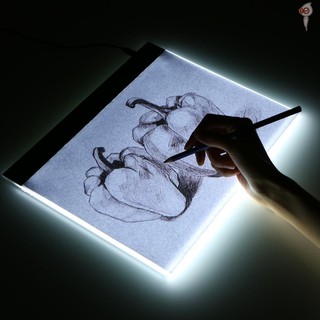 X&S Stepless Dimmable Brightness Adjustable LED Graphic Tablet Writing Painting Light Box Tracing Board Copy Pads Digital Drawing Tablet Artcraft A4 Copy Table LED Board