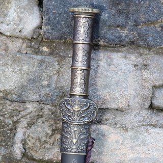 Longquan Baitang Stainless Steel Sword Small Short Sword Liu Bei Sword Wooden Sword Fengyun Small Sw (8)
