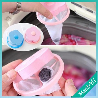 Plum-shaped Washing Machine Hair Remover Cleaning Net Bag Washing Machine Floating Filter Except Sticky Hair Net Bag