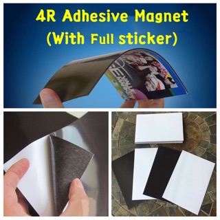 4R Adhesive Magnet with Sticker