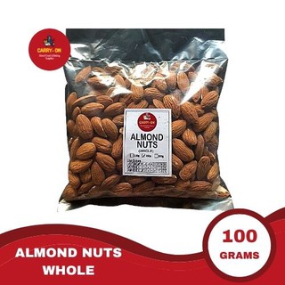 Almonds 100g Raw Keto Low Carb Healthy Snack Nuts Imported