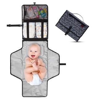 Baby Changing Pad Head Cushion Waterproof Travel Clutch Diaper Bag (1)