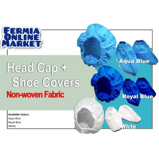 Head Cap with Shoe Covers - 60gsm Non-woven