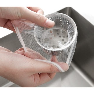 100pcs Kitchen Sink Strainer Filter Nets Water Sink Accessories Disposable Rubbish Drain Filter Bag