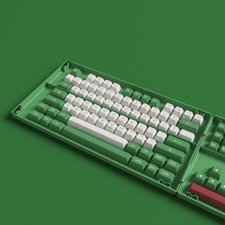Akko Matcha Red Bean 158-Key ASA Profile PBT Double-Shot Full Keycap Set for Mechanical Keyboards with Collection Box (5)