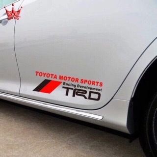 B-1 Toyota TRD body side door to sticker 2Pcs car stickers