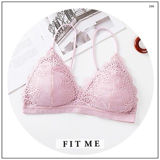 FM Push Up Bra Cup B Wrapped Bralette Sexy Plain Color Seamless Bras Lace one size fits all (8)