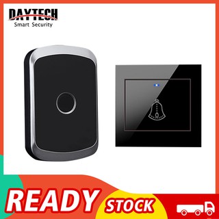 DAYTECH Wireless Door Bell Model DB06-P Waterproof Doorbell 300M Range 36 Ringtones US Plug (1)