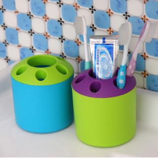 224【BIBI】Innovative Toothbrush Cylinder Plastic Brush Holder Bathroom Accessories