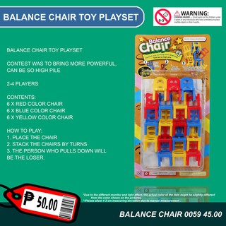 【Ready Stock】✽▽Balance Chair Toy 0059