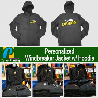 Personalized / Customized Design Windbreaker Jacket W/ Hood